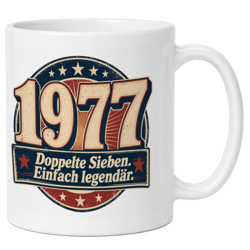 Tasse »1977 Doppelte Sieben. Einfach...