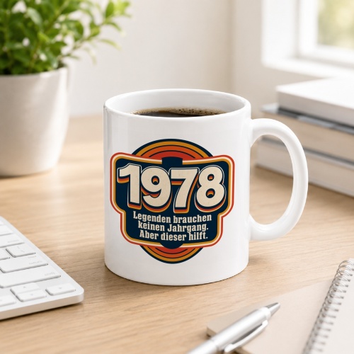 Tasse »1978 Legenden brauchen keinen Jahrgang.«