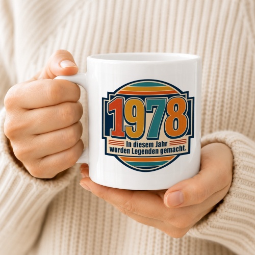 Tasse »1978 In diesem Jahr wurden Legenden gemacht.«