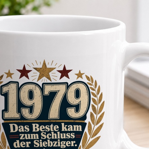 Tasse »1979 Das Beste kam zum Schluss der Siebziger«