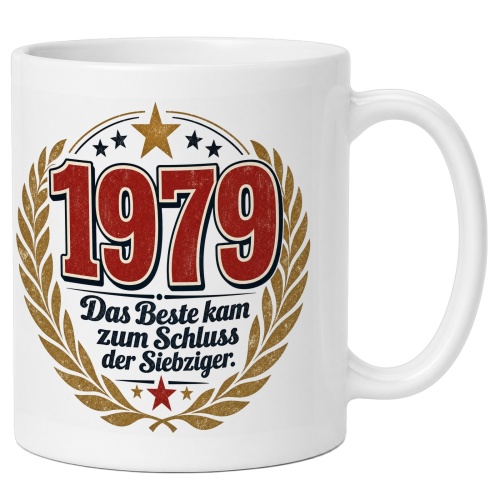 Tasse »1979 Das Beste kam zum Schluss der...