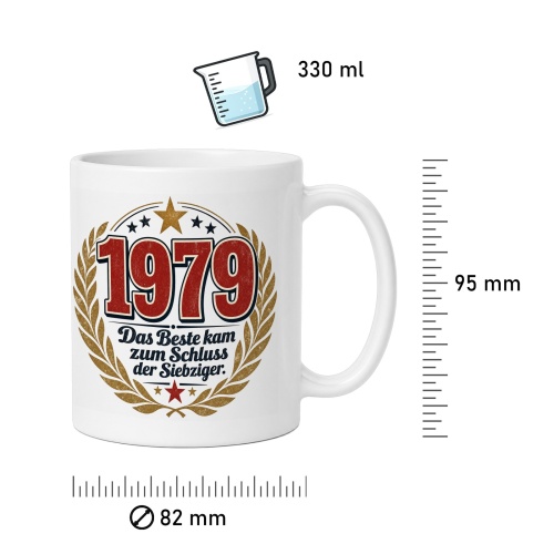 Tasse »1979 Das Beste kam zum Schluss der Siebziger«