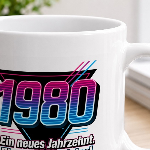 Tasse »1980 Ein neues Jahrzehnt Ein starkes Original.«