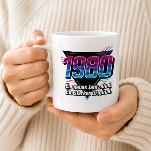 Tasse »1980 Ein neues Jahrzehnt Ein starkes Original.«