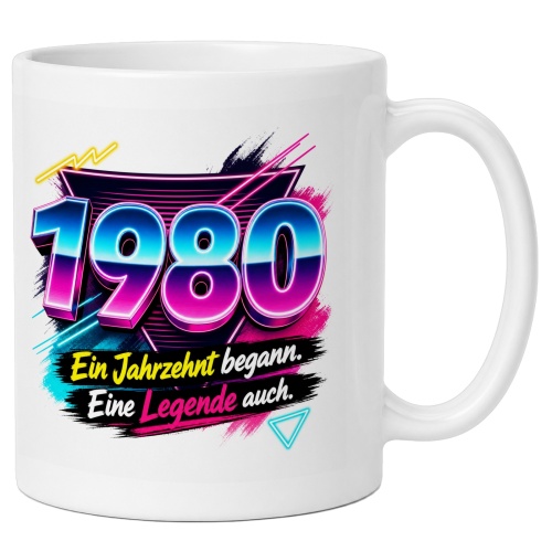 Tasse »1980 Ein Jahrzehnt begann. Eine Legende...