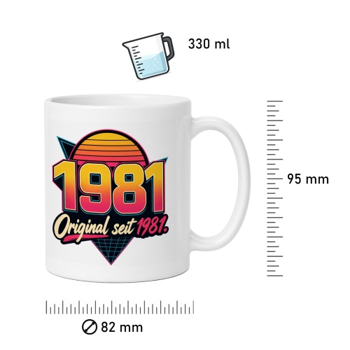 Tasse »1981 Original seit 1981«