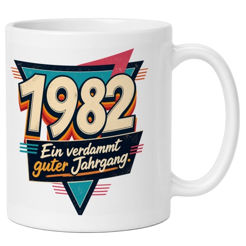 Tasse »1982 Ein verdammt guter Jahrgang«