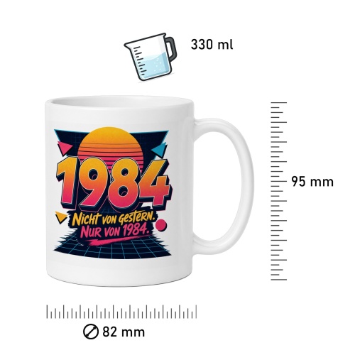 Tasse »1984 Nicht von gestern. Nur von 1984.«