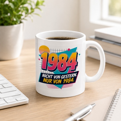 Tasse »1984 Nicht von gestern. Nur von 1984.«