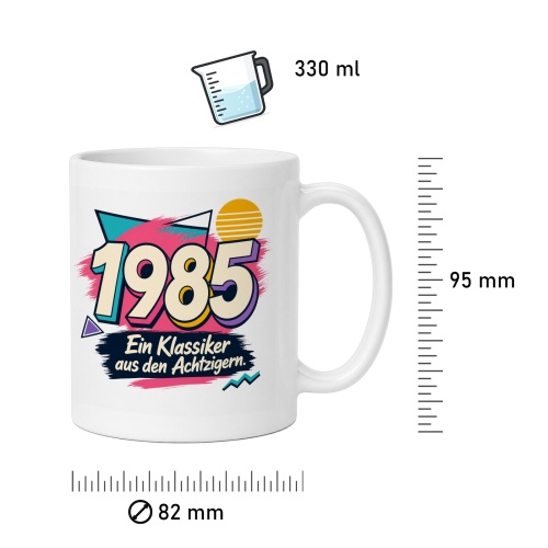 Tasse »1985 Ein Klassiker aus den Achtzigern.«