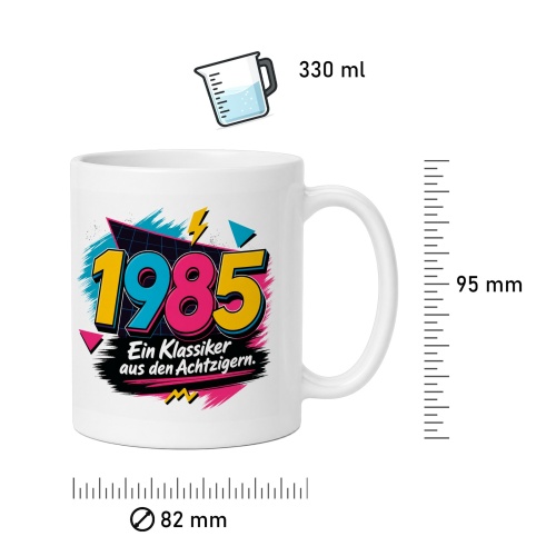 Tasse »1985 Ein Klassiker aus den Achtzigern.«