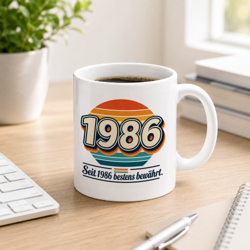 Tasse »Seit 1986 bestens bewährt.«