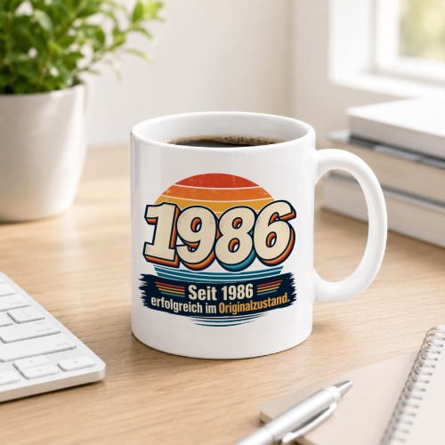 Tasse »1986 Seit 1986 erfolgreich im...