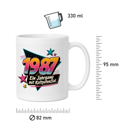 Tasse »1987 Ein Jahrgang mit Kultpotenzial«