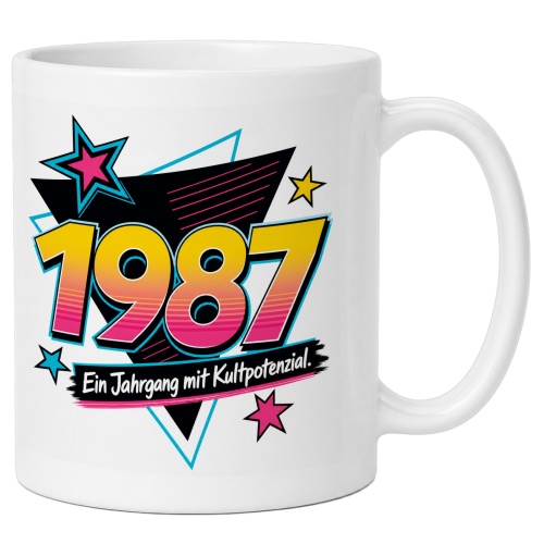 Tasse »1987 Ein Jahrgang mit Kultpotential.«