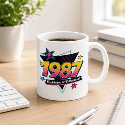 Tasse »1987 Ein Jahrgang mit Kultpotential.«