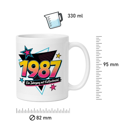 Tasse »1987 Ein Jahrgang mit Kultpotential.«