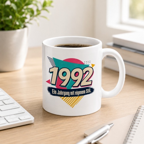 Tasse »1992 Ein Jahrgang mit eigenem Stil.«
