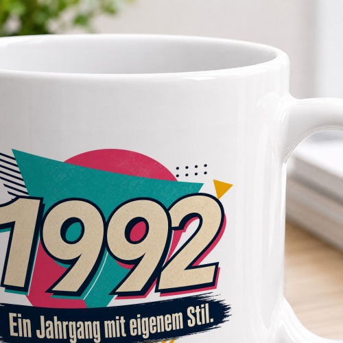 Tasse »1992 Ein Jahrgang mit eigenem Stil.«