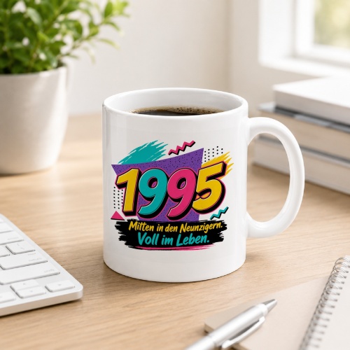 Tasse »1995 Mitten in den Neunzigern. Voll im...
