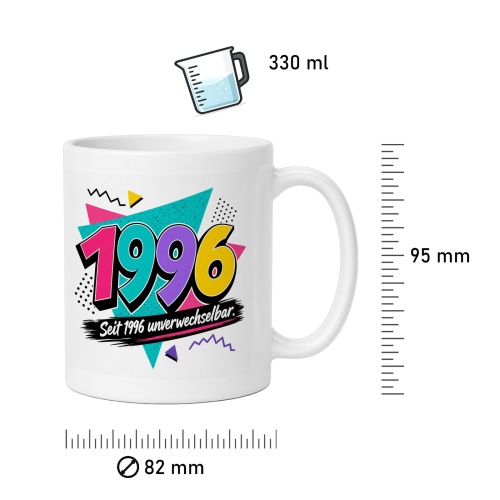 Tasse »1996 Seit 1996 unverwechselbar«
