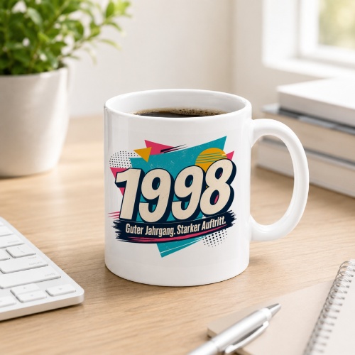 Tasse »1998 Guter Jahrgang. Starker Auftritt.«