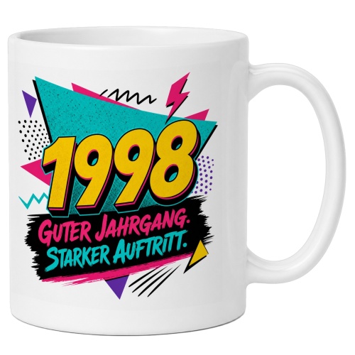 Tasse »1998 Guter Jahrgang. Starker Auftritt.«