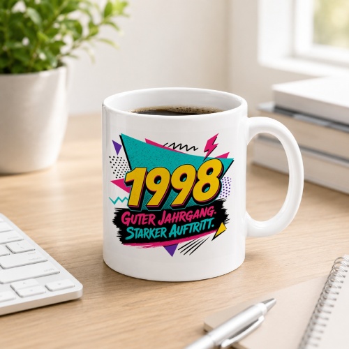 Tasse »1998 Guter Jahrgang. Starker Auftritt.«