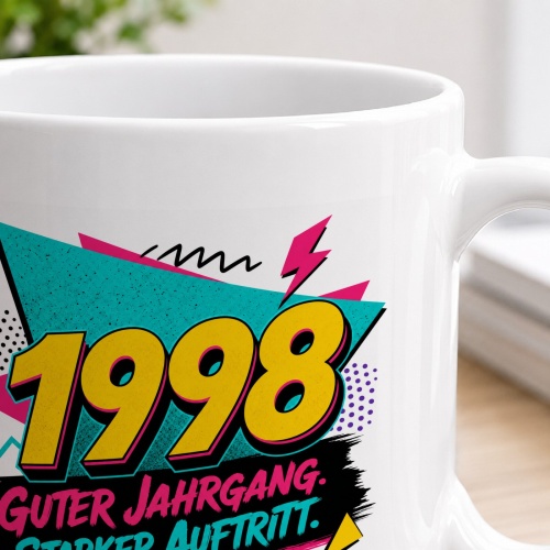 Tasse »1998 Guter Jahrgang. Starker Auftritt.«