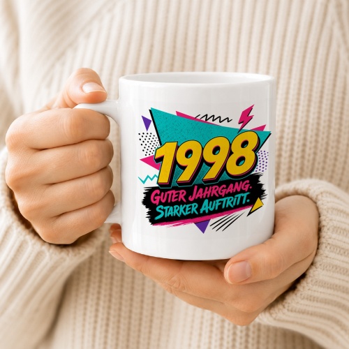 Tasse »1998 Guter Jahrgang. Starker Auftritt.«