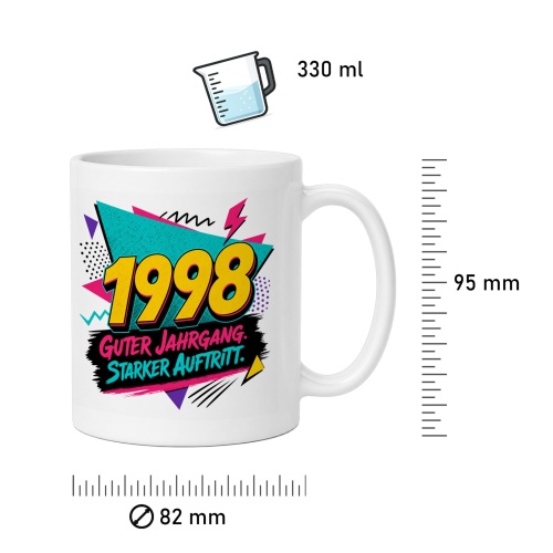 Tasse »1998 Guter Jahrgang. Starker Auftritt.«