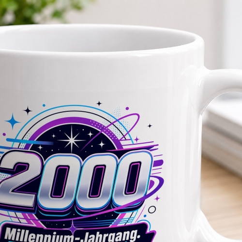 Tasse »2000 Millennium-Jahrgang. Einmalig seit Tag eins.«