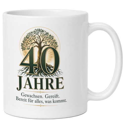 Tasse »40 Jahre«