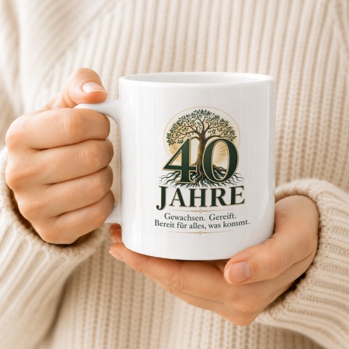 Tasse »40 Jahre«
