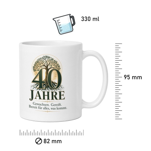 Tasse »40 Jahre«
