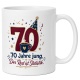 Tasse »70 Jahre jung. Der Rest ist Statistik.«