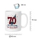 Tasse »70 Jahre jung. Der Rest ist Statistik.«
