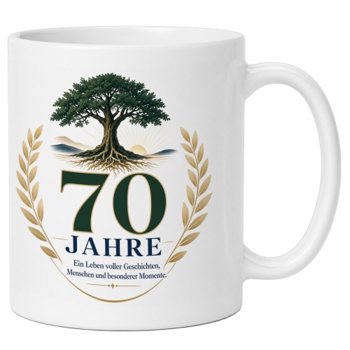 Tasse »70 Jahre«