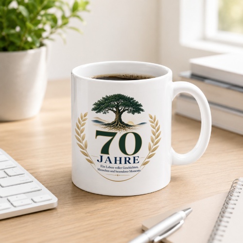 Tasse »70 Jahre«