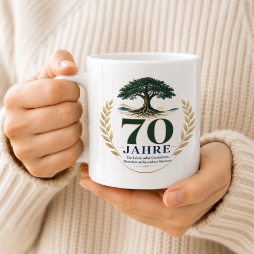 Tasse »70 Jahre«