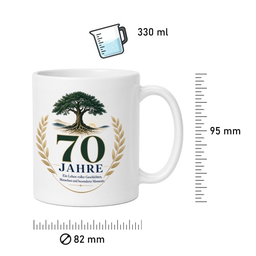 Tasse »70 Jahre«