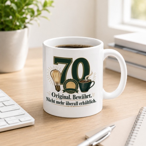 Tasse »70 Original. Bewährt. Nicht mehr...
