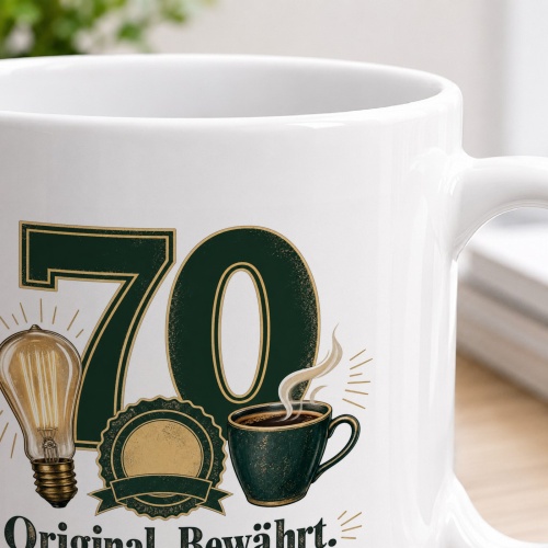 Tasse »70 Original. Bewährt. Nicht mehr überall erhältlich.«