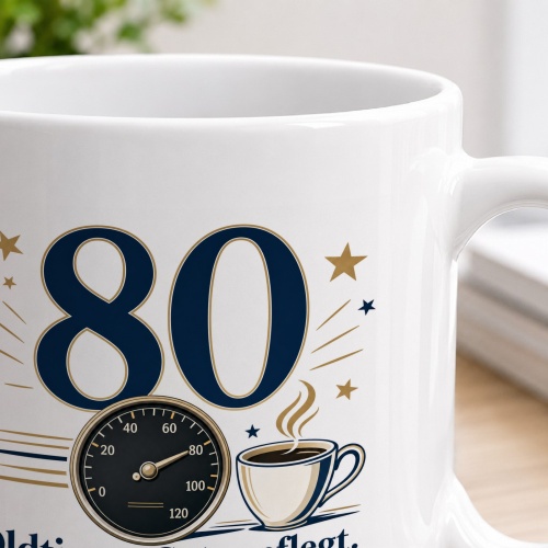 Tasse »Oldtimer. Gut gepflegt. Läuft hervorragend.«