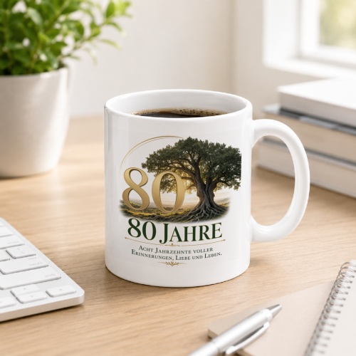 Tasse »80 Jahre«