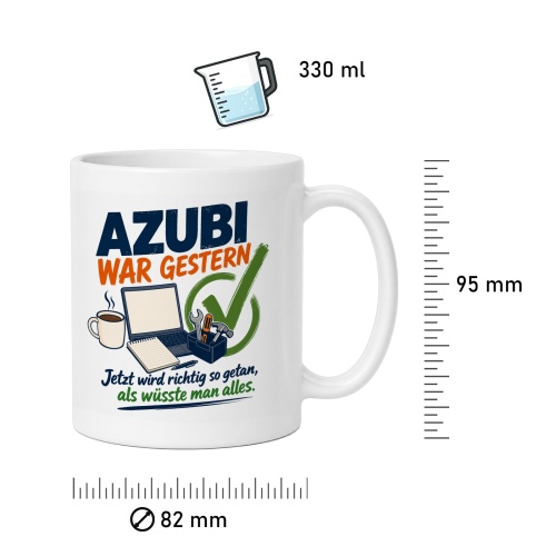 Tasse »Azubi war gestern«