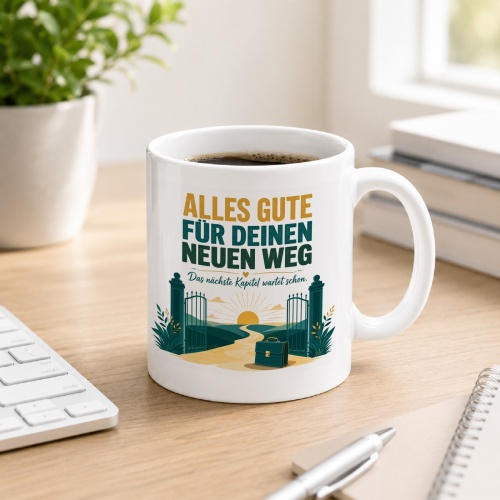 Tasse »Alles Gute für deinen neuen Weg«