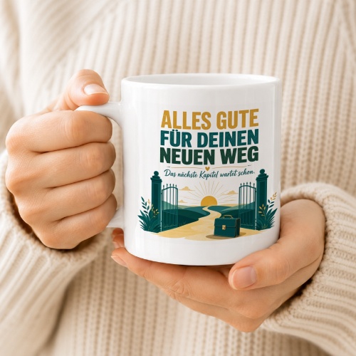 Tasse »Alles Gute für deinen neuen Weg«
