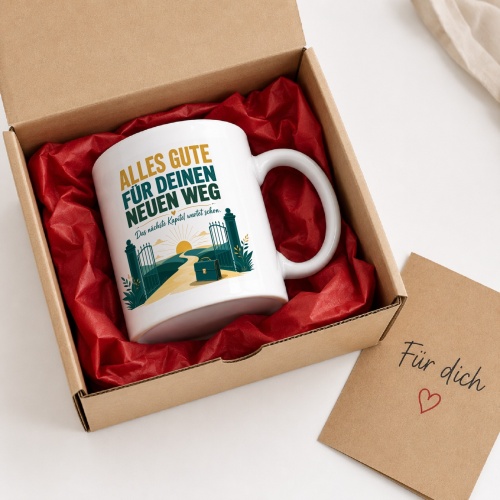 Tasse »Alles Gute für deinen neuen Weg«