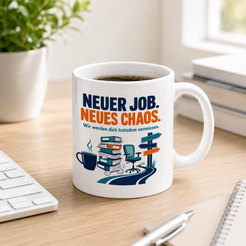 Tasse »Neuer Job. Neues Chaos.«
